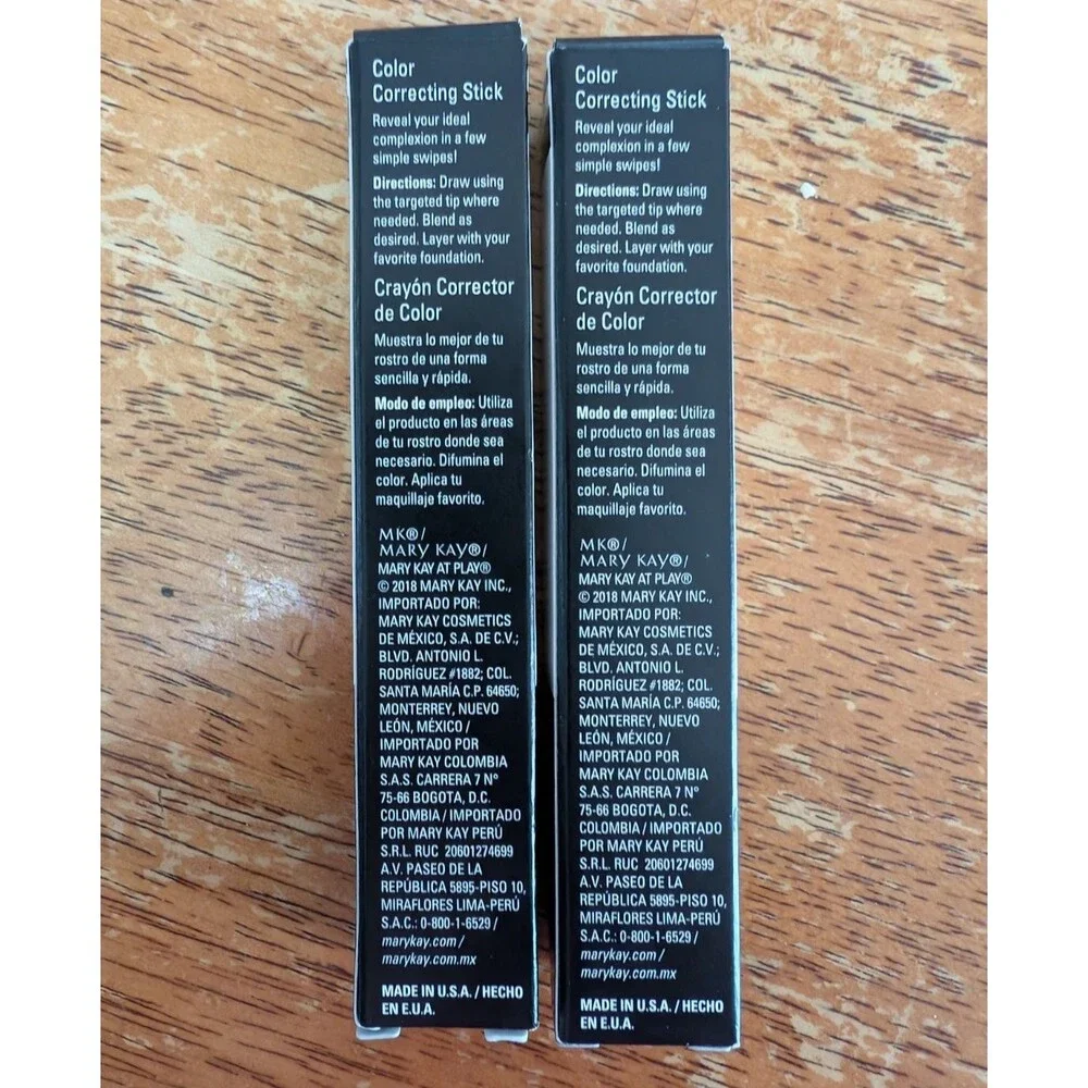2 Lot Mary Kay At Play Color Correcting Stick Ditch Dullness 121198 New Bundle